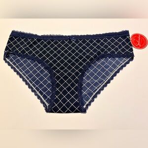 NWT Splendies 4X Navy Diamond Grid Lace Panties 🔷 | 5/$25 Bundle